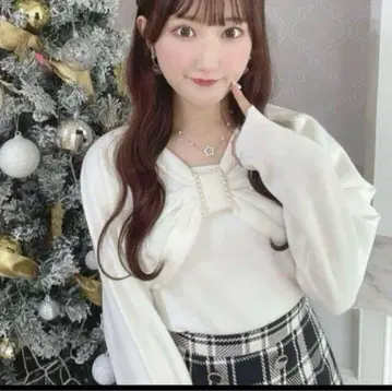 evelyn 리본 펄 니트