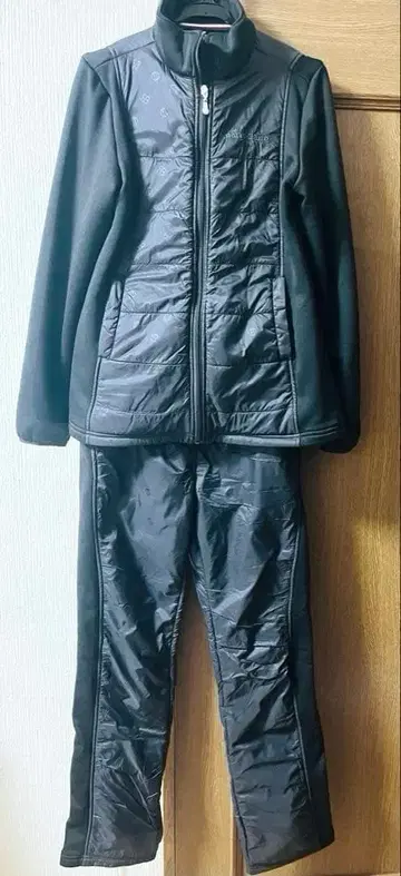 marie claire 블랙 블루종(M)과 팬츠(L) 세트