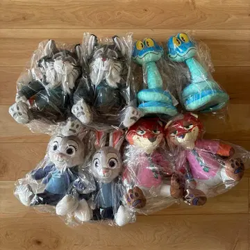 미개봉 주토피아2 L 봉제 인형 닉 주디 게리 파우버트