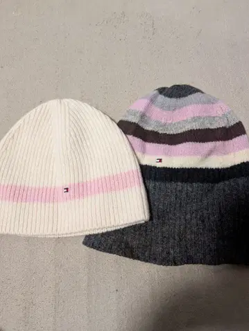타미힐피거 니트 모자 비니 2세트