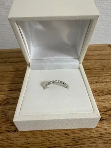 2.3mm 볼 풀 이터니티 반지 k10 화이트 골드