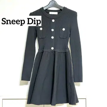 컨디션 최상 Sneep dip 스니프딥 플레어 니트 원피스 블랙
