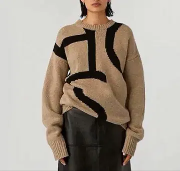 새상품급 JOSEPH 인타르시아 니트 스웨터