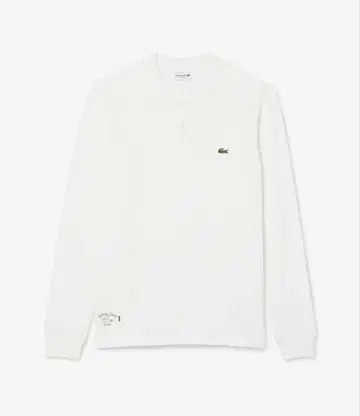 와플 니트 헨리넥 긴팔 T셔츠