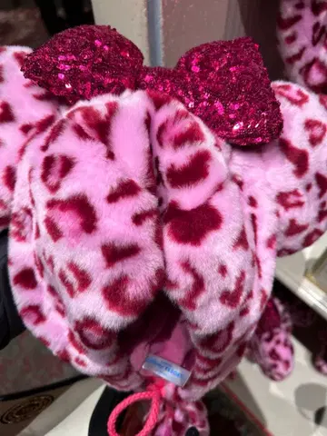 디즈니 레오파드 무늬 팬캡