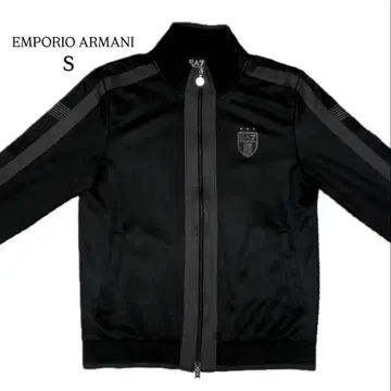 EMPORIO ARMANI 블랙 풀 지퍼 자켓 S