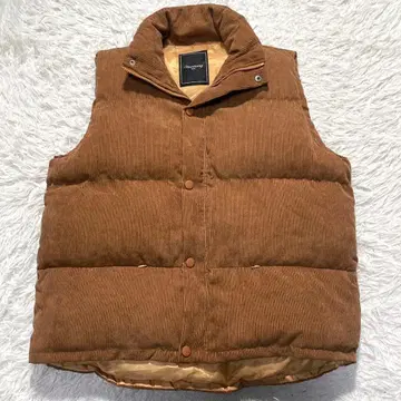 새상품급 릴랙싱 코듀로이 충전솜 베스트 라이트 브라운