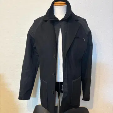 EA7 엠포리오 아르마니 블랙 가죽 자켓