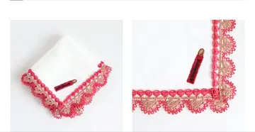 [ 미개봉 새상품 ] 긴자와 레이스*폰파도르 레이스 손수건