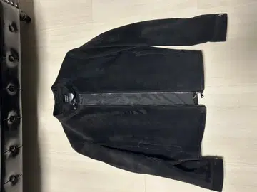 EMMETT di Franco 블랙 스웨이드 자켓