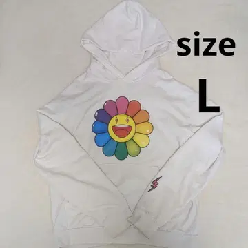 J. 발빈 카이카이키키 후드티 무라카미 다카시 플라워 빅 로고