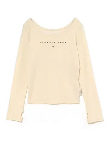 andmary Mybebe logo tops ivory