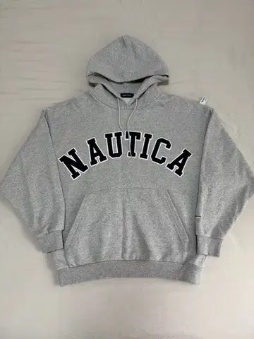 NAUTICA 오버사이즈 후드티 그레이 S