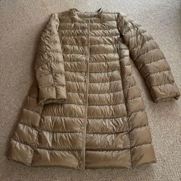 유니클로 울트라 라이트 다운 여성용 컴팩트 코트 베이지 M