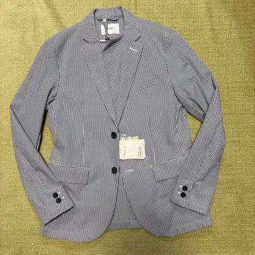 INHERIT 스트라이프 테일러드 자켓 시어서커 S 미사용 새상품