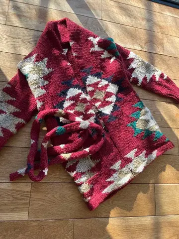 RHC 니트 자켓 카우친풍 울 새상품급