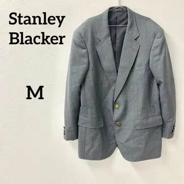 Stanley Blacker 테일러드 자켓 그레이 골드 버튼 일본제