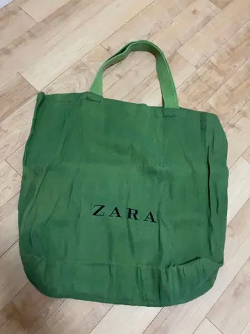 ZARA 그린 토트백 에코백
