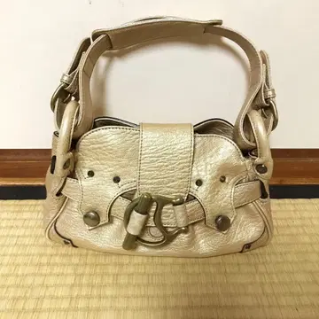 TOFF&LOADSTONE 골드 가죽 핸드백