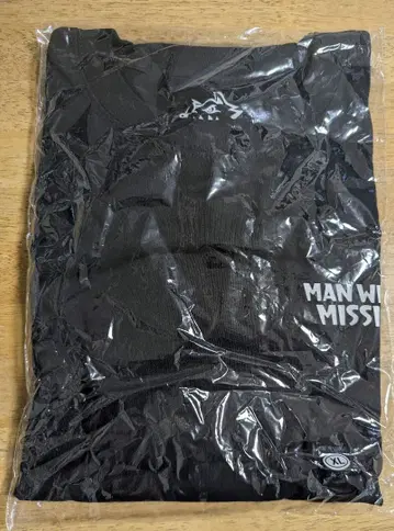 MAN WITH A MISSION 블랙 XL 롱 티셔츠