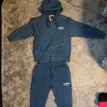 Quiksilver 남성용 데님 후드티 셋업