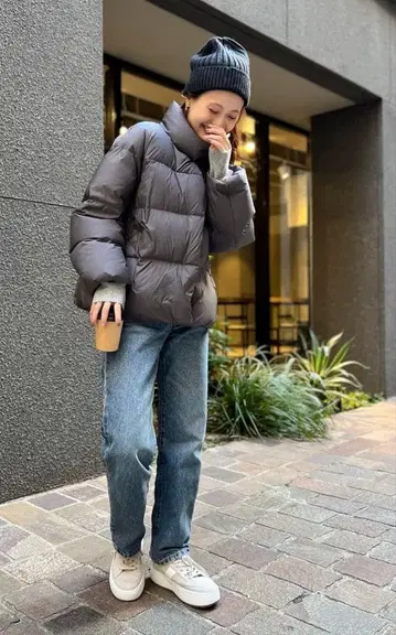 유니클로 파우더 소프트 다운 자켓 XL