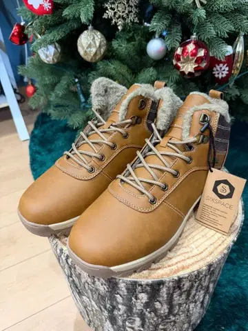 SKYSPACE 브라운 하이컷 부츠