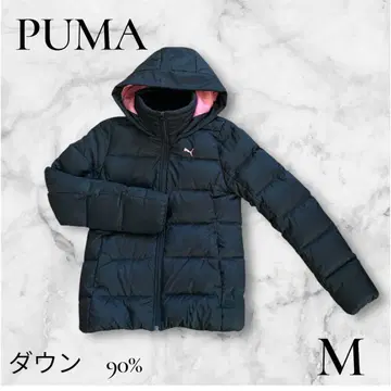 PUMA 울트라 라이트 리얼 다운 자켓 M 블랙 핑크