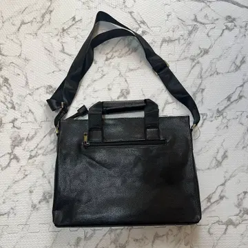 블랙 가죽 비즈니스 백