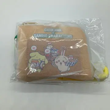 치이카와 산리오 캐릭터즈 컴팩트 지갑 토끼 & 폼폼푸딩