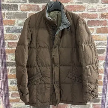 크로커다일 브라운 다운 자켓 퀼팅 M 페더 남성용