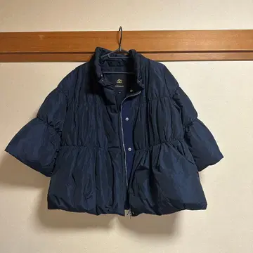 DRAWER 네이비 숏 기장 다운 자켓