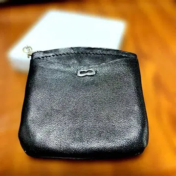 블랙 가죽 코인 케이스