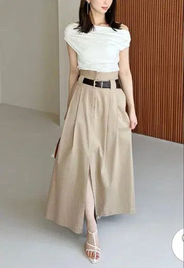 스나이델 치노 와이드 스커트