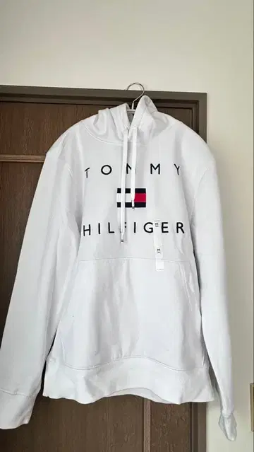 TOMMY HILFIGER 화이트 후드티 M 사이즈