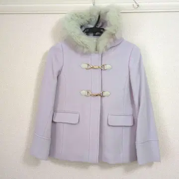 any SiS 연보라 퍼 탈부착 가능한 더플 코트 (퍼 2웨이)