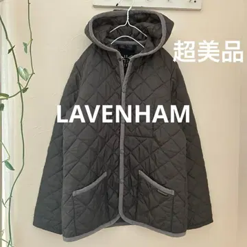 라벤햄 컨디션 최상 그레이 퀼팅 후디 자켓 40 영국제