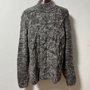 BOSS 보스 Hugo Boss 케이블 니트 터틀넥 XL 그레이