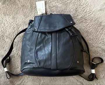 kate lee 블랙 가죽 백팩