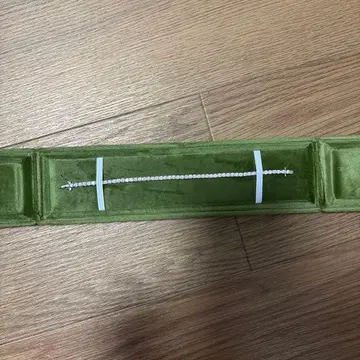 [선물용] 미사용 S925 고탄소 다이아 테니스 팔찌 스타일 18cm