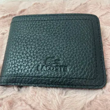 LACOSTE 블랙 이단 접이식 지갑 카드 케이스 지폐 수납