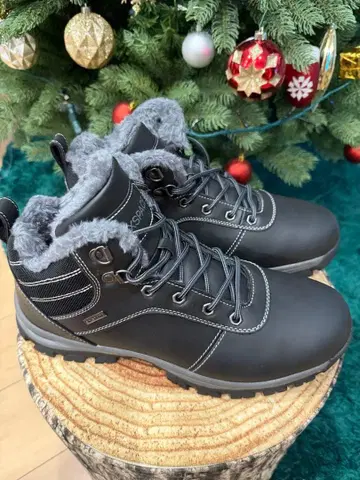 SKYSPACE 방수 퍼 부츠 블랙