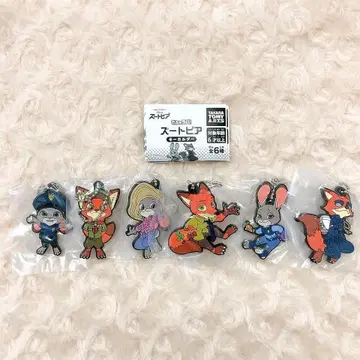 데포라바! 주토피아 키링 전 6종 풀 컴프