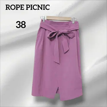 로페피크닉 타이트 스커트 리본 포함 퍼플 엘레강트 슬릿 38
