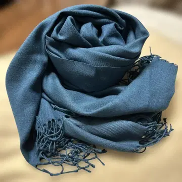 PASHMINA 파슈미나 블루 캐시미어 스톨 숄