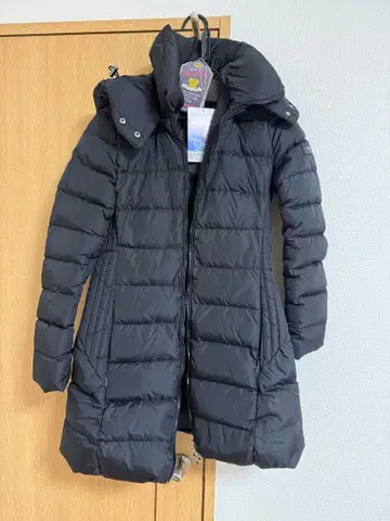 TATRAS 후드 부착 롱 다운 자켓 블랙