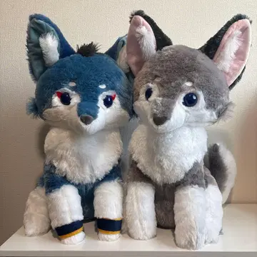 아마테라스 늑대 BIG 봉제 인형 랙클 호로우 2체 세트