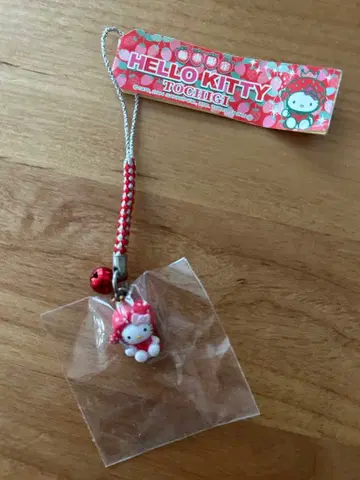 키티 스트랩 도치기 한정판 딸기