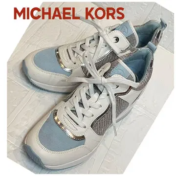 [ 미사용 ] MICHAEL KORS 라메 믹스 여성용 스니커즈