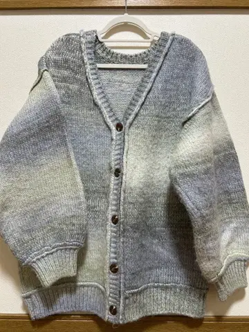 kastane | 그라데이션 오버 니트 가디건